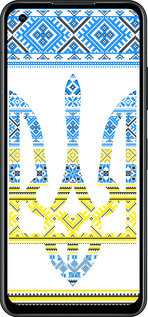 Силиконовый чехол Герб - вышиванка желто-голубая для Asus Zenfone 9 - 1197u-2842 изображение 