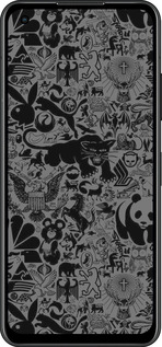 Силиконовый чехол Чёрно-серый стикер бомбинг для Asus Zenfone 9 - 2432u-2842 изображение 