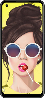 Силіконовий чехол Дівчина з чупа-чупсом для Asus Zenfone 9 - 3979u-2842 изображение 