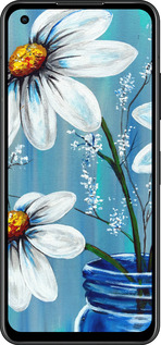 Силиконовый чехол Красивые арт-ромашки для Asus Zenfone 9 - 4031u-2842 изображение 