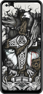 Силиконовый чехол Тату Викинг для Asus Zenfone 9 - 4098u-2842 изображение 