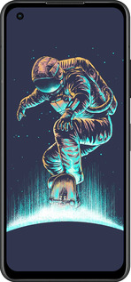 Силіконовий чехол Космонавт на скейтборді для Asus Zenfone 9 - 4145u-2842 изображение 