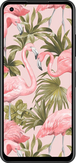 Силиконовый чехол фламинго 2 для Asus Zenfone 9 - 4360u-2842 изображение 