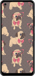 Силиконовый чехол мопсики 2 для Asus Zenfone 9 - 4362u-2842 изображение 
