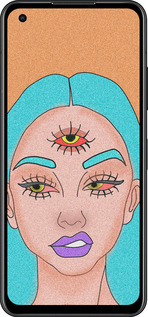 Силиконовый чехол Девушка рисунок для Asus Zenfone 9 - 4576u-2842 изображение 