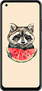Силиконовый чехол Енотик с арбузом для Asus Zenfone 9 - 4605u-2842 изображение 