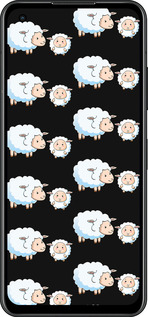 Силиконовый чехол Овечки1 для Asus Zenfone 9 - 4637u-2842 изображение 