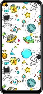 Силиконовый чехол Космос для Asus Zenfone 9 - 4735u-2842 изображение 