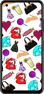Силиконовый чехол stickers для Asus Zenfone 9 - 4757u-2842 изображение 