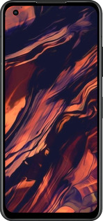 Силиконовый чехол Черно-оранжевая абстракция для Asus Zenfone 9 - 5340u-2842 изображение 