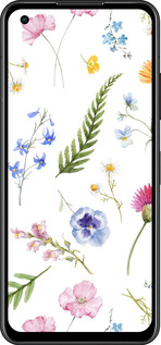 Силиконовый чехол Цветочный фон v2 для Asus Zenfone 9 - 5472u-2842 изображение 