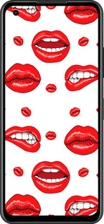 Силиконовый чехол Губы v3 для Asus Zenfone 9 - 5477u-2842 изображение 