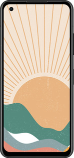 Силиконовый чехол Горы и солнце v2 для Asus Zenfone 9 - 5488u-2842 изображение 
