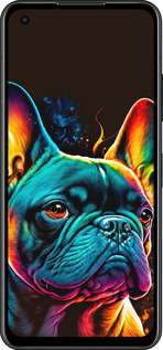 Силиконовый чехол Яркий бульдог для Asus Zenfone 9 - 5547u-2842 изображение 