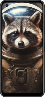 Силиконовый чехол Raccoon austronaut для Asus Zenfone 9 - 5581u-2842 изображение 