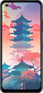 Силиконовый чехол Япония монастырь для Asus Zenfone 9 - 5590u-2842 изображение 