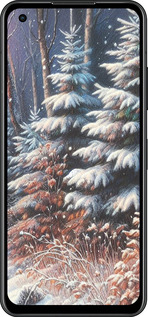 Силиконовый чехол Зимний пейзаж для Asus Zenfone 9 - 5814u-2842 изображение 