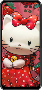 Силиконовый чехол hello kitty1 для Asus Zenfone 9 - 6036u-2842 изображение 