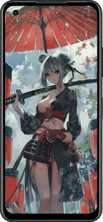 Силиконовый чехол Гейша-воин для Asus Zenfone 9 - 6124u-2842 изображение 