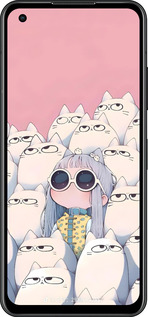Силиконовый чехол Малышка с котами для Asus Zenfone 9 - 6295u-2842 изображение 