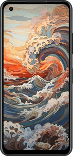 Силиконовый чехол Арт волны для Asus Zenfone 9 - 6324u-2842 изображение 