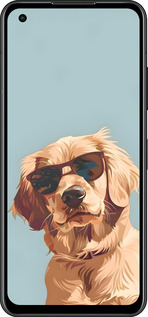 Силиконовый чехол Пес в очках для Asus Zenfone 9 - 6381u-2842 изображение 