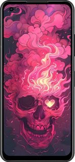 Силиконовый чехол Череп арт для Asus Zenfone 9 - 6385u-2842 изображение 