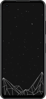 Силиконовый чехол Черно белые абстрактные горы для Asus Zenfone 9 - 6437u-2842 изображение 