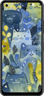 Силиконовый чехол С изображением кошачьего леса для Asus Zenfone 9 - 6447u-2842 изображение 