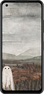 Силиконовый чехол Одинокий призрак на фоне гор для Asus Zenfone 9 - 6486u-2842 изображение 