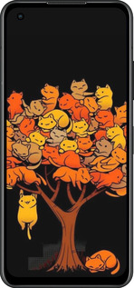 Силиконовый чехол Дерево и котики для Asus Zenfone 9 - 6516u-2842 изображение 
