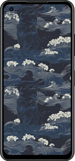 Силиконовый чехол Морская тематика в стиле арт-деко для Asus Zenfone 9 - 6520u-2842 изображение 