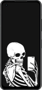 Силиконовый чехол Скелет делает Selfie для Asus Zenfone 9 - 6535u-2842 изображение 