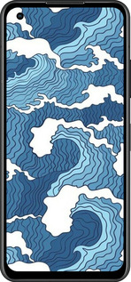 Силиконовый чехол Абстрактный рисунок морских волн для Asus Zenfone 9 - 6538u-2842 изображение 