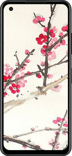 Силиконовый чехол Принт с изображением цветения сакуры для Asus Zenfone 9 - 6545u-2842 изображение 
