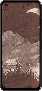 Силиконовый чехол С изображением лунного пейзажа в ночном лесу для Asus Zenfone 9 - 6546u-2842 изображение 