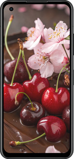 Силиконовый чехол Вишня в шоколаде для Asus Zenfone 9 - 6698u-2842 изображение 