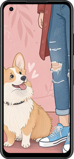 Силиконовый чехол Корги 3 для Asus Zenfone 9 - 6707u-2842 изображение 