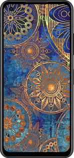 Силиконовый чехол Золотой узор для Asus Zenfone 9 - 678u-2842 изображение 