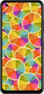 Силиконовый чехол Разноцветные дольки лимона для Asus Zenfone 9 - 861u-2842 изображение 