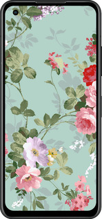 Силиконовый чехол Цветочные обои 2 для Asus Zenfone 9 - 862u-2842 изображение 