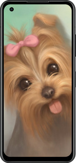 Силиконовый чехол Нарисованный йоркширский терьер для Asus Zenfone 9 - 928u-2842 изображение 