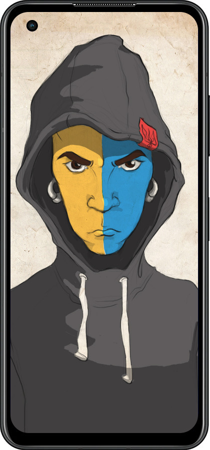 Силиконовый чехол Злой подросток для Asus Zenfone 9 - 1053u-2842 изображение 