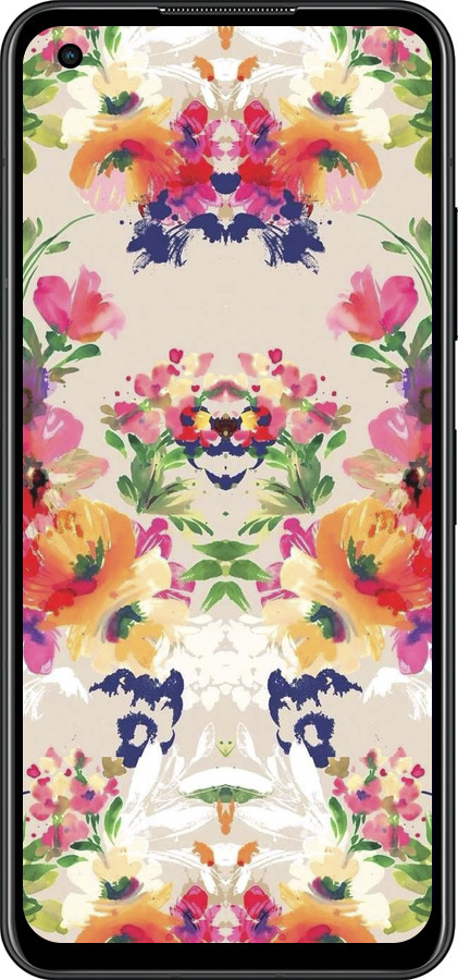 Силиконовый чехол Цветочный узор для Asus Zenfone 9 - 1083u-2842 изображение 