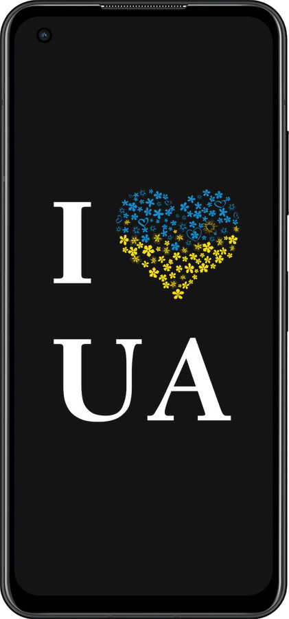 Силиконовый чехол I love UA для Asus Zenfone 9 - 1112u-2842 изображение 