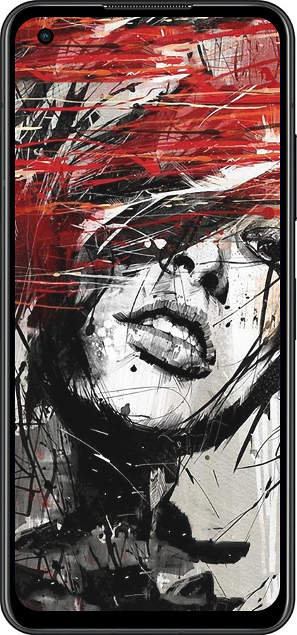 Силиконовый чехол Лицо девушки для Asus Zenfone 9 - 1162u-2842 изображение 