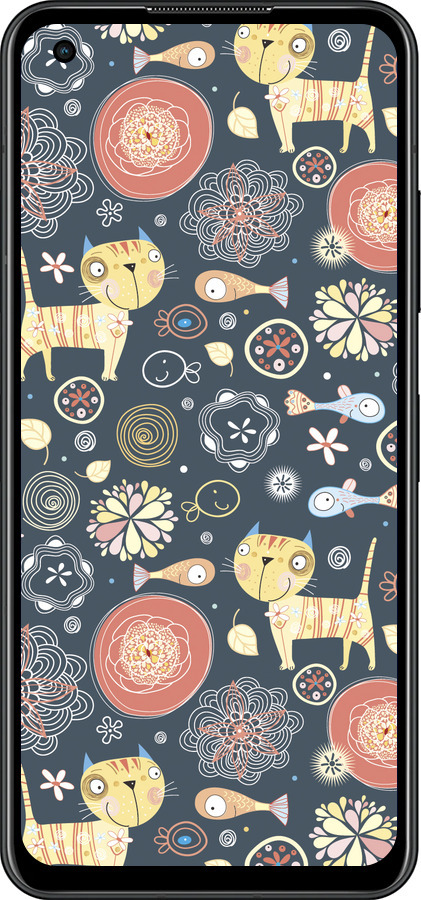 Силиконовый чехол Котята v4 для Asus Zenfone 9 - 1224u-2842 изображение 