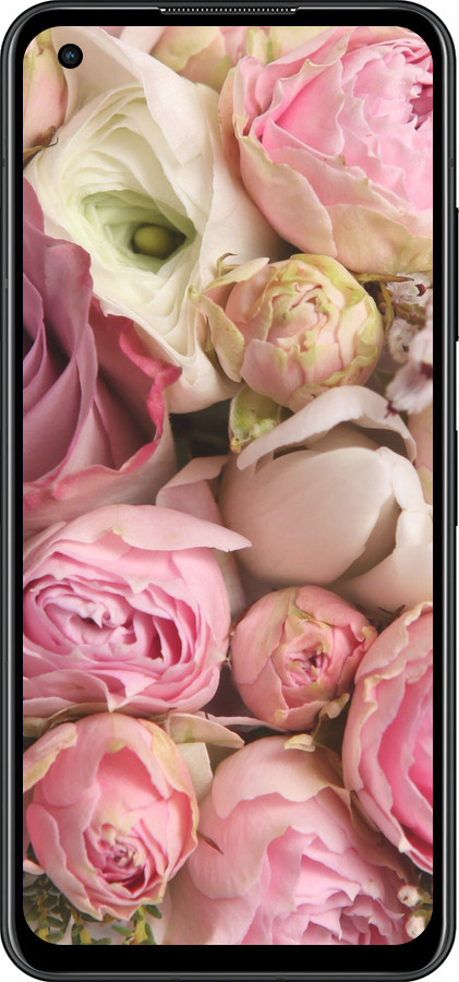 Силиконовый чехол Розы v2 для Asus Zenfone 9 - 2320u-2842 изображение 