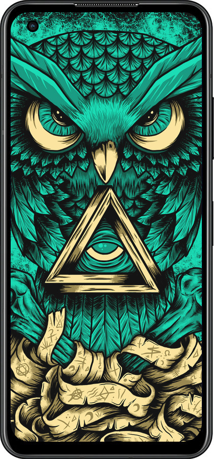 Силиконовый чехол Сова Арт-тату для Asus Zenfone 9 - 3971u-2842 изображение 