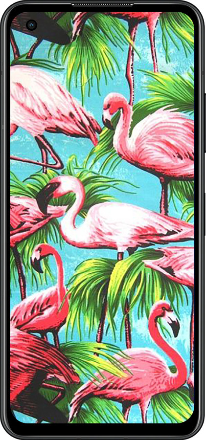 Силиконовый чехол Tropical background для Asus Zenfone 9 - 4016u-2842 изображение 